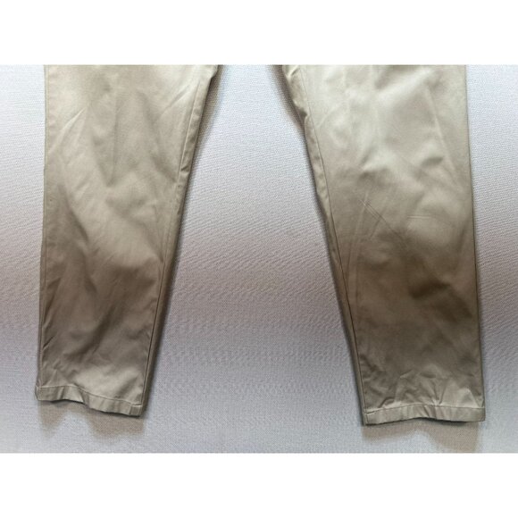 Jos. A. Bank Mens Traveler Tech Slim Fit Chino Pants Flat Front Size 35x30 Beige - Picture 5 of 9